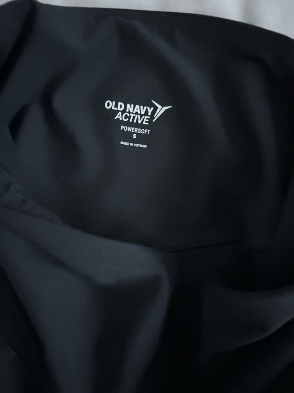 Old Navy Black Active Powersoft Jacket - Logo Detail